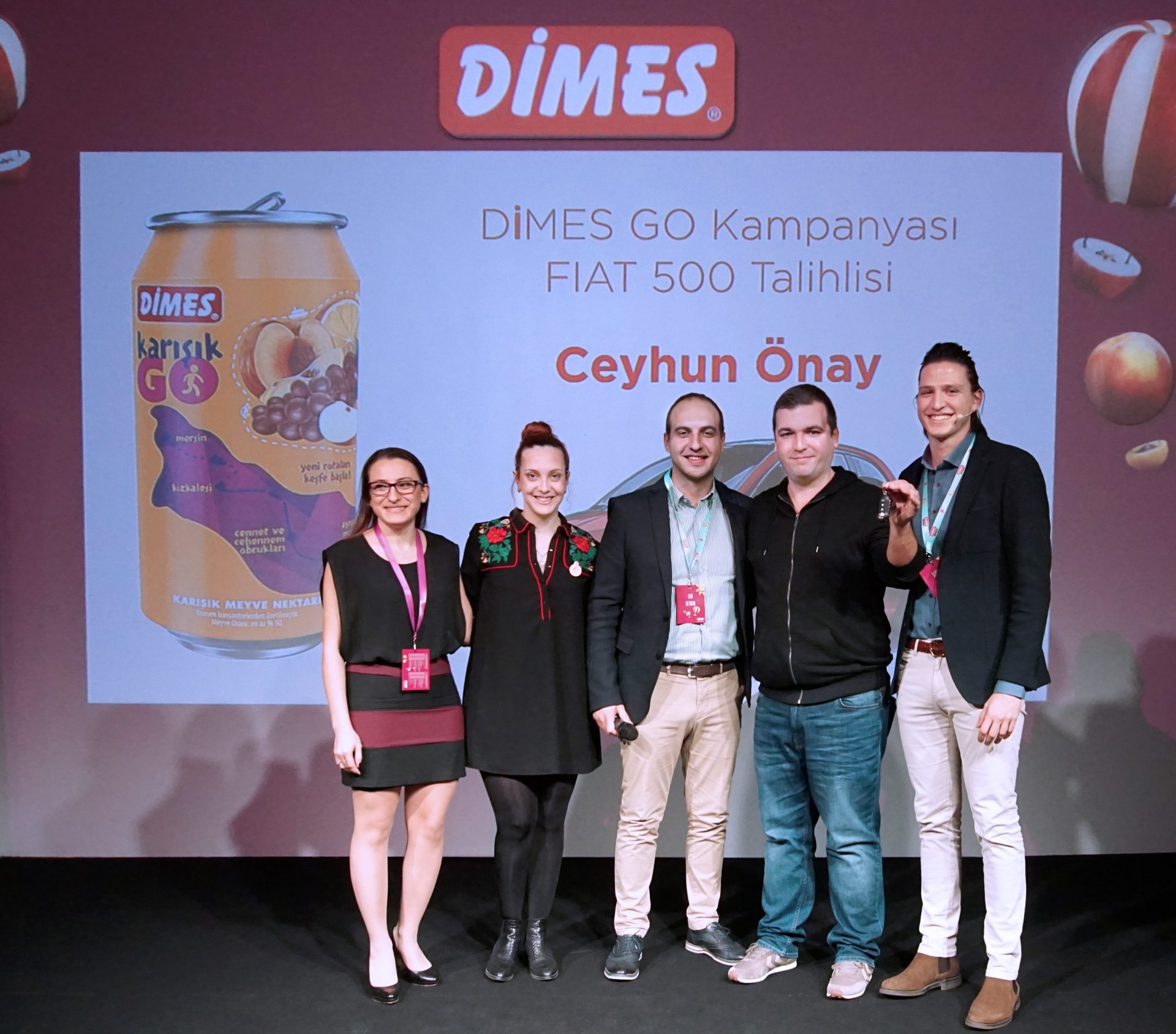 DİMES GO FİAT 500 KAZANDIRDI