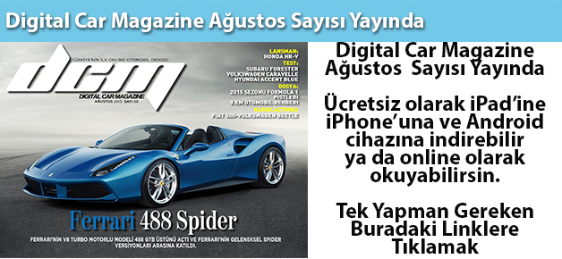 Digital Car Magazine Ağustos Sayısı Yayında